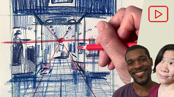 Sketching Linear Perspective Gesture Drawings