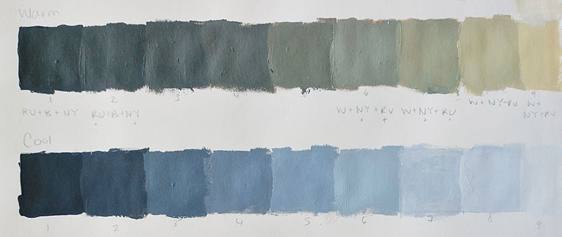 Painting Basics Track: White on White Still Life, Palette