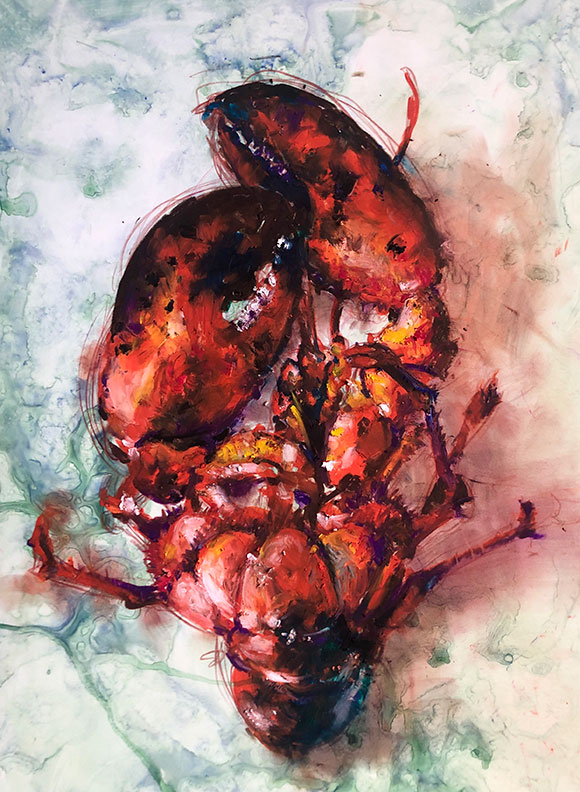 Oil Pastel Drawing, Clara Lieu