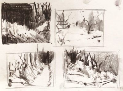 Landscape Thumbnail Sketches