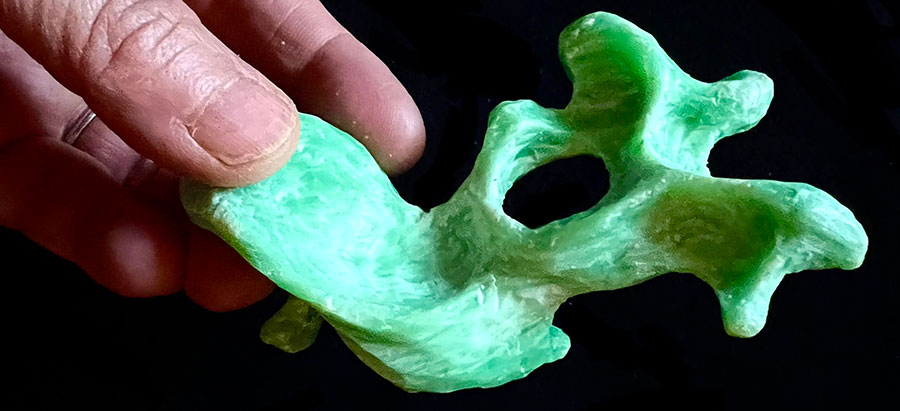 banner sculpture soap carving