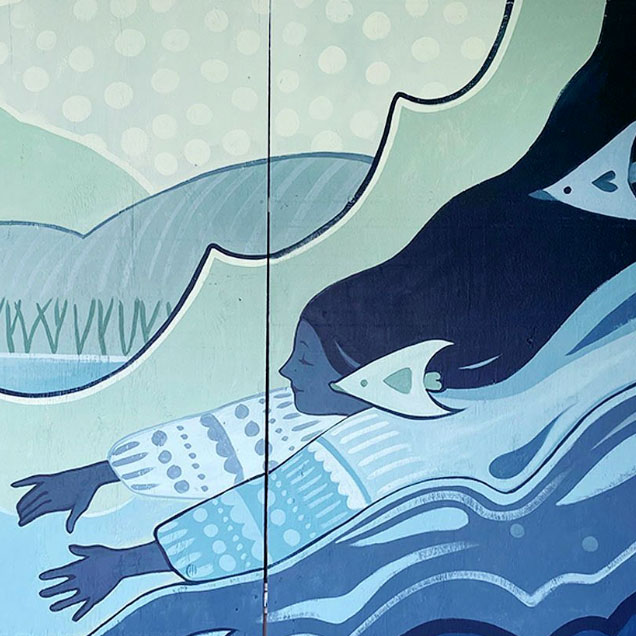 Mia Painting mural