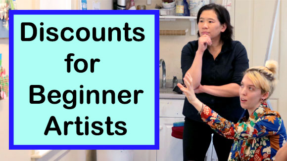 discounts for beginner artists