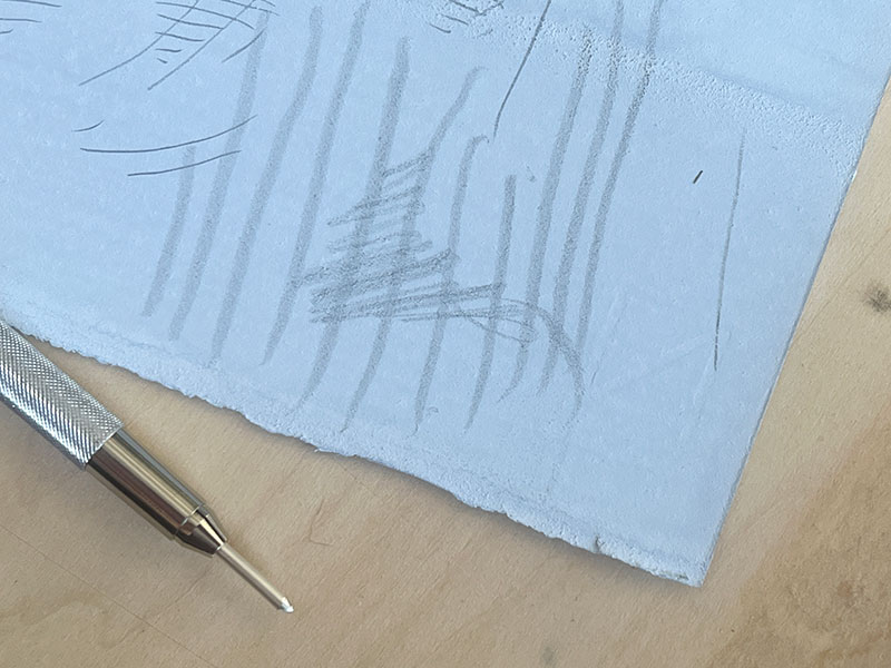 Silverpoint drawing